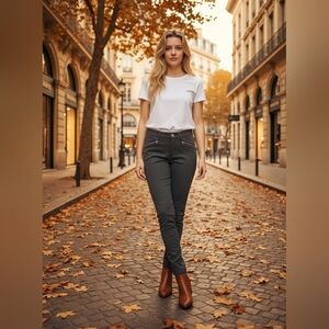 3488 Dynamite Charcoal Skinny Jeans